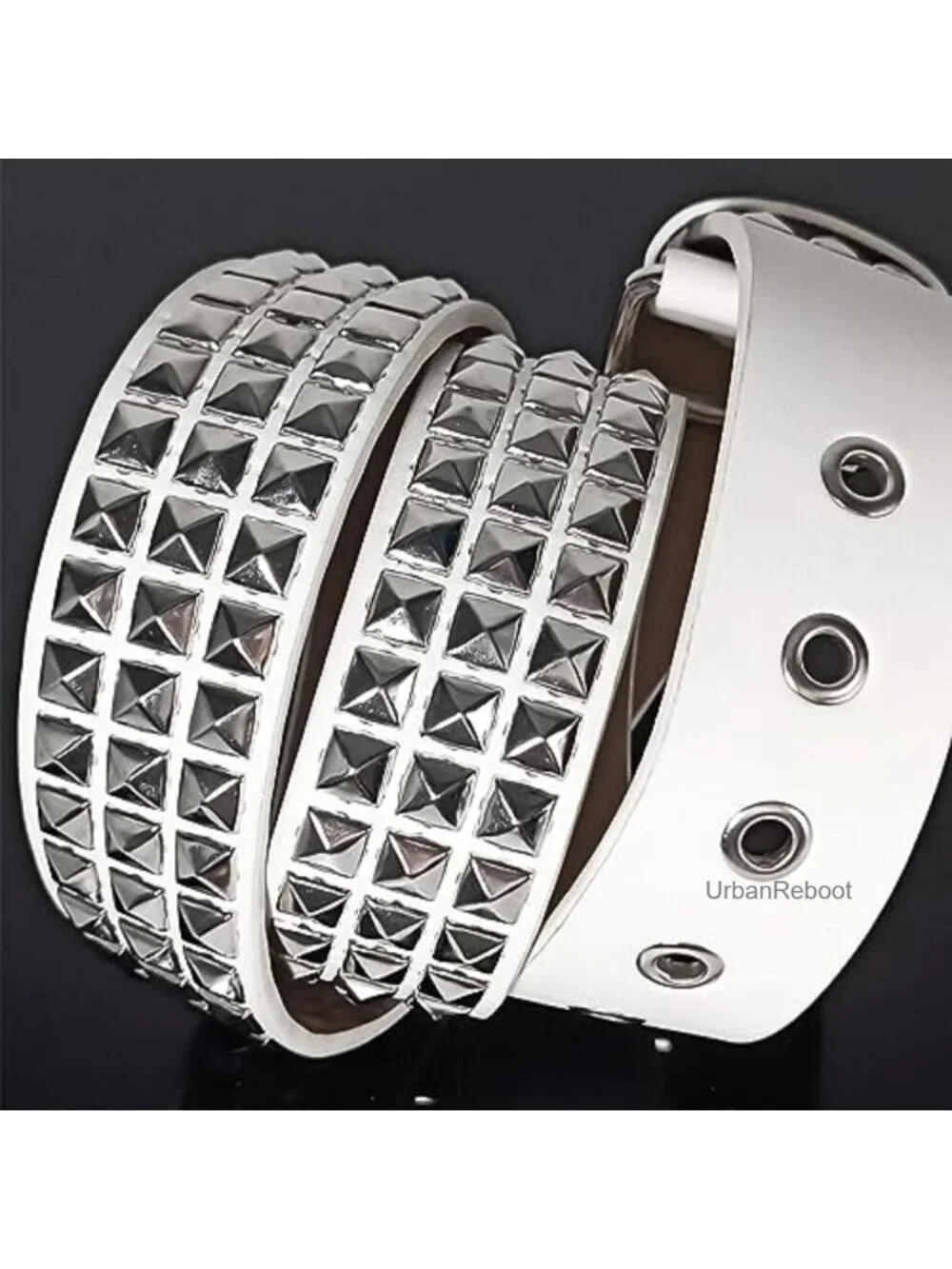 Punk Studded Belt Y2K Goth Rivet Belt for Women Men